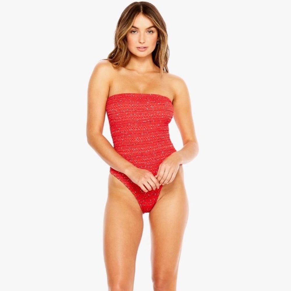 The Upside Red One Piece Swim